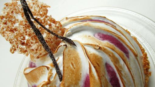 Helado con vainilla